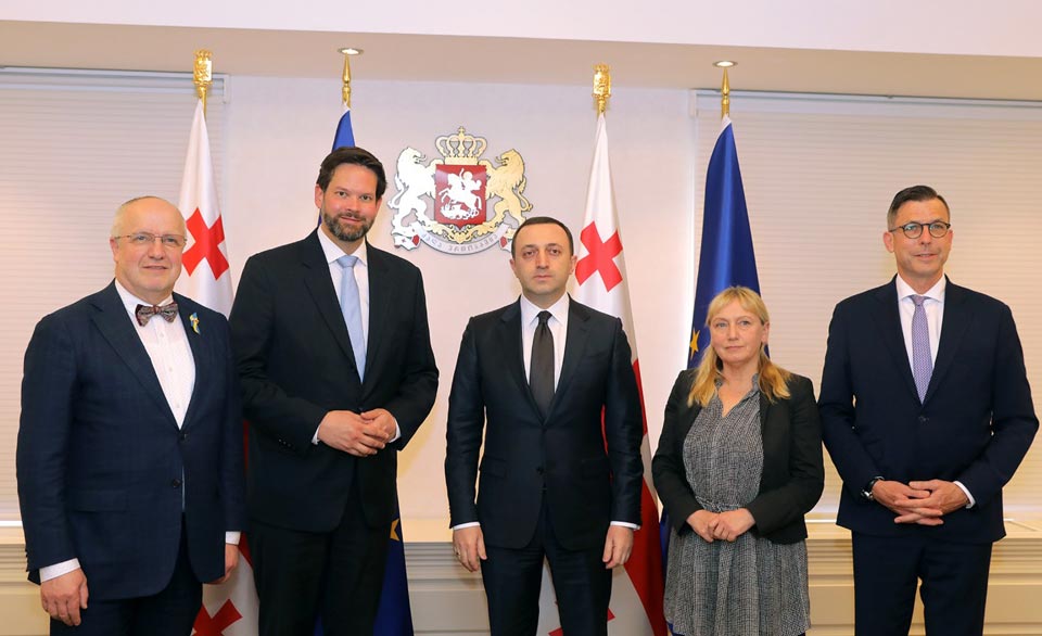 Ираклий Гарибашвили встретился с представителями подкомитета по безопасности и обороне комитета Европарламента по иностранным делам