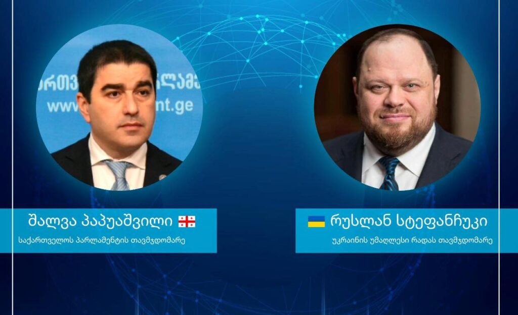 Шалва Папуашвили провел онлайн-встречу с председателем Верховной Рады Украины Русланом Стефанчуком