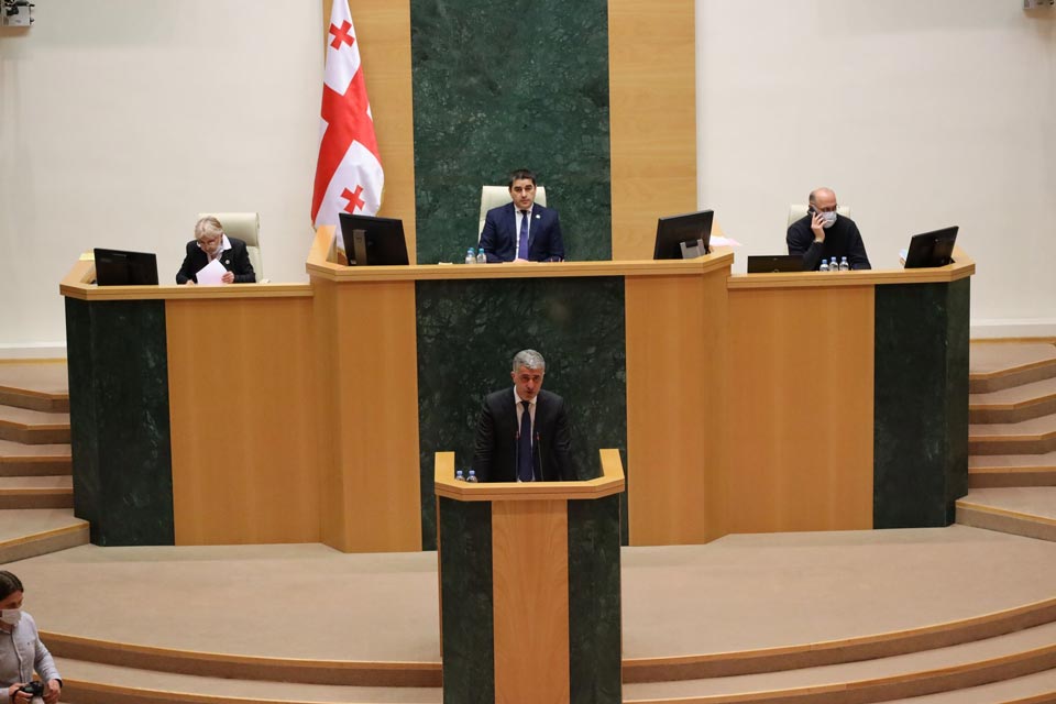 Отара Шамугия слушают в парламенте в формате «Часа министра»