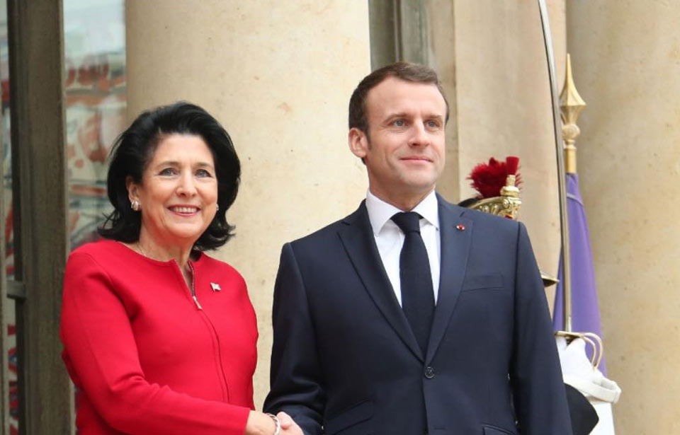 Georgian President congratulates Macron on French election victory