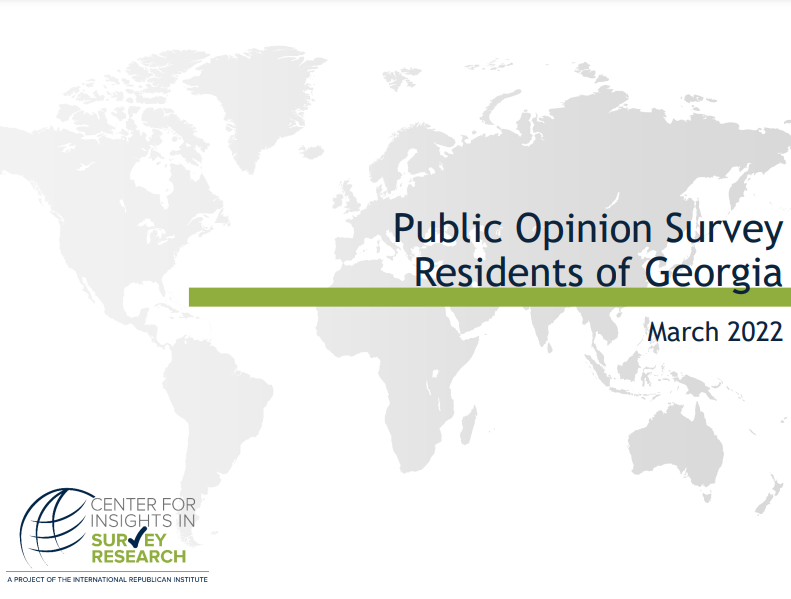IRI publishes results of Public Opinion Survey
