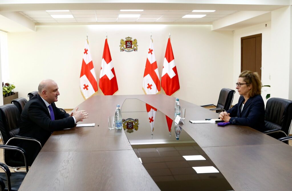 Georgian Health Minister meets Swiss Ambassador
