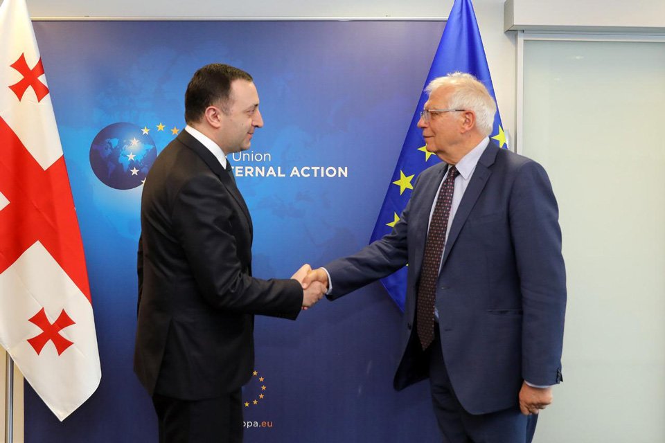 PM Garibashvili and EU High Representative Borrell meet in Brussels