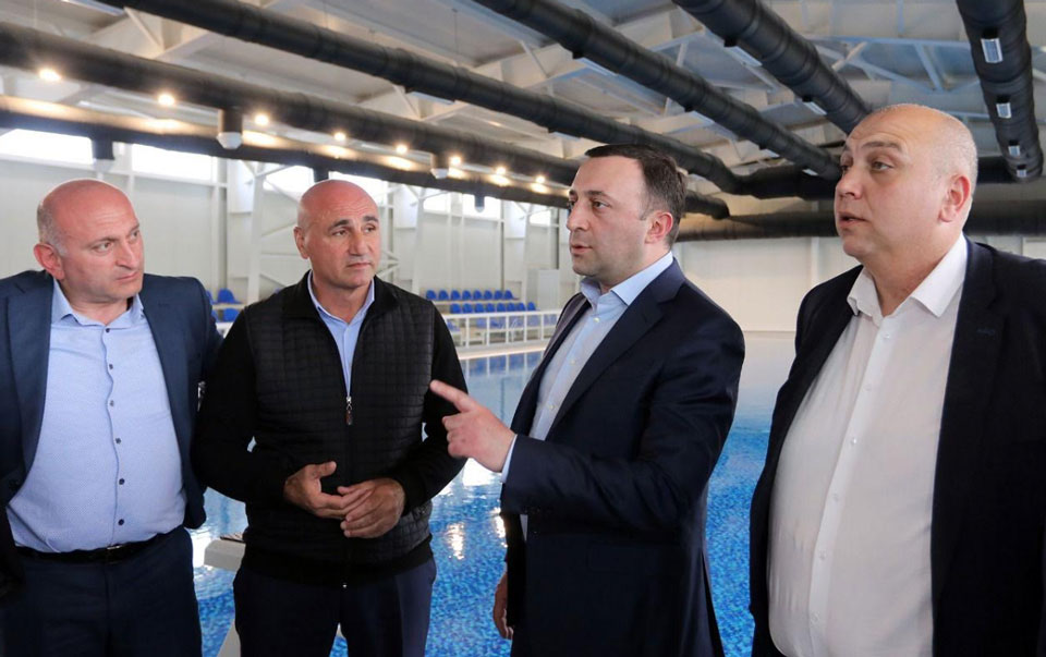 PM inspects new swimming pool in Kareli