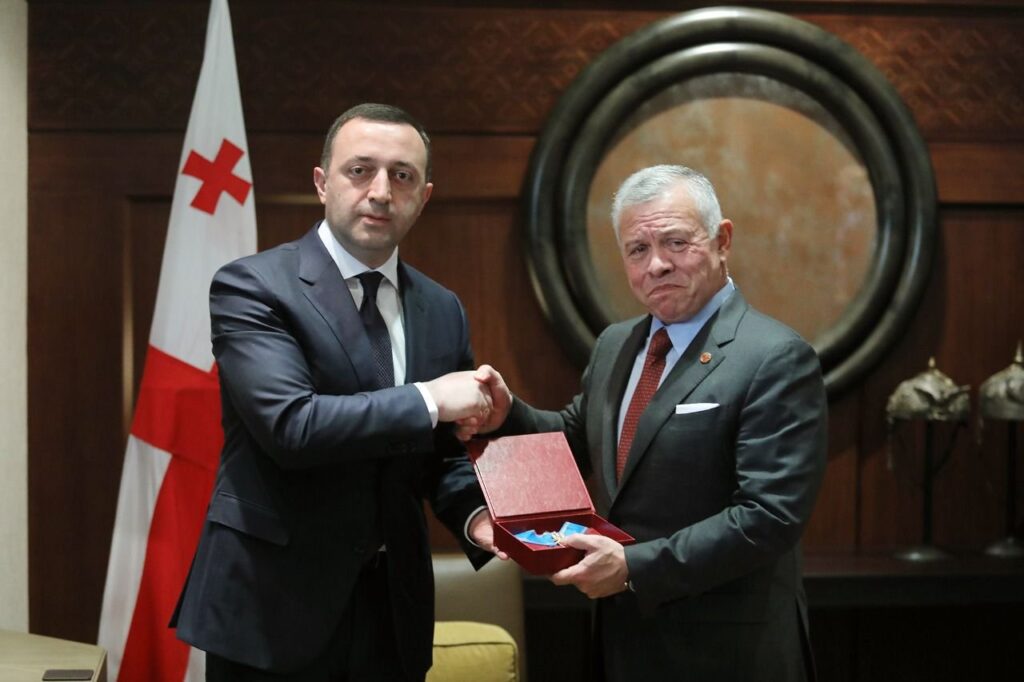 Georgian PM grants Order of Golden Fleece to Jordanian king