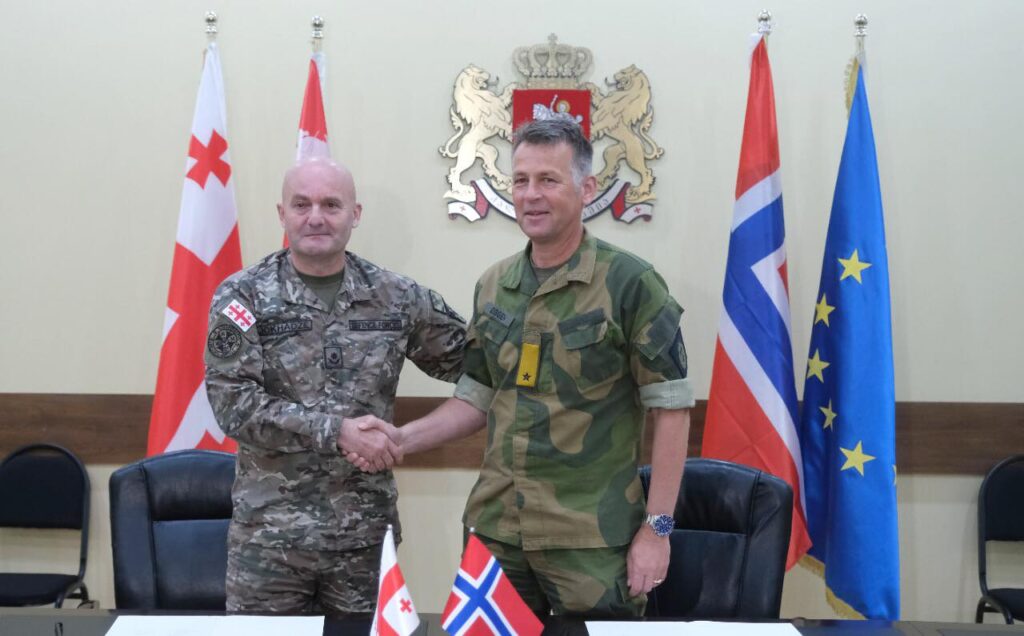 Национальная гвардия Грузии подписала план двустороннего сотрудничества с Внутренней гвардией Норвегии