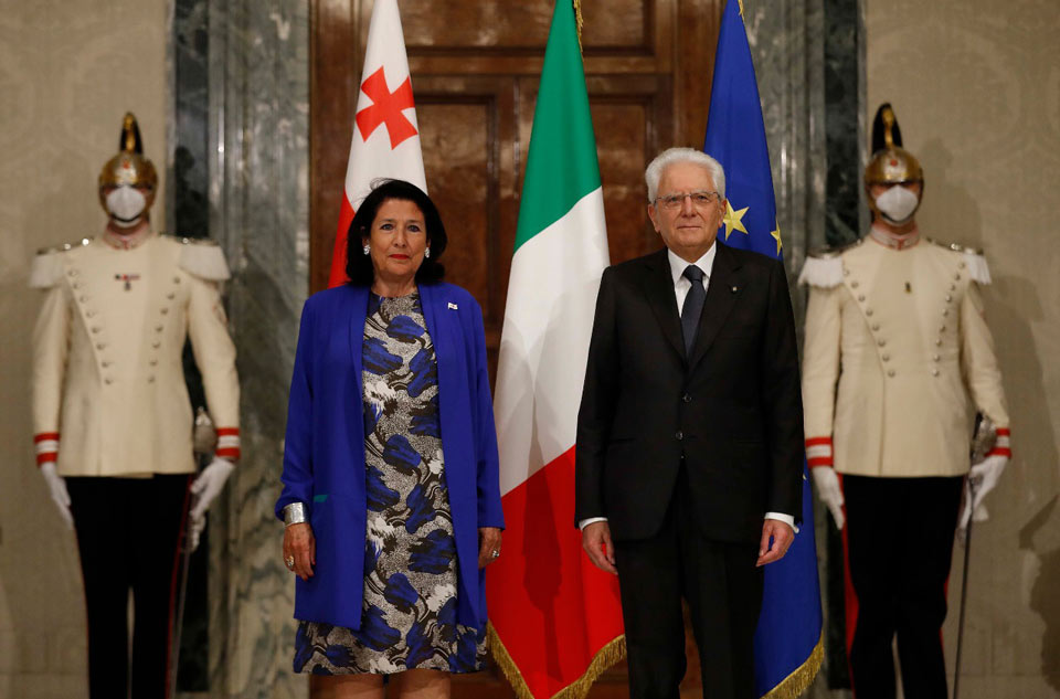Italy's President says Georgia-Italy bilateral relations and historic friendship continue to develop
