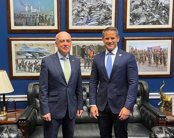 Ambassador Zalkaliani met Congressman Kinzinger