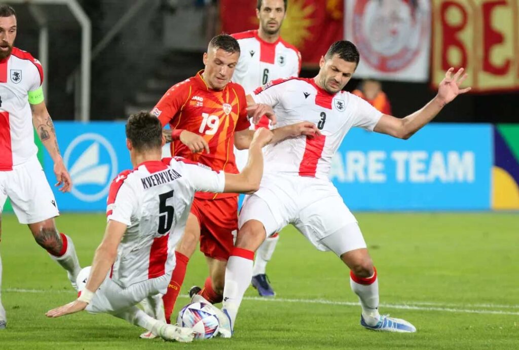 Грузия обыграла Северную Македонию на выезде со счетом 0-3 (видео) #1TVSPORT
