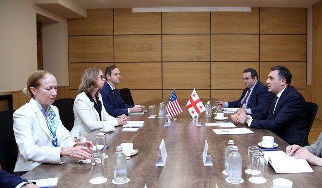 Илья Дарчиашвили встретился с заместителем помощника госсекретаря США по вопросам демократии, прав человека и труда