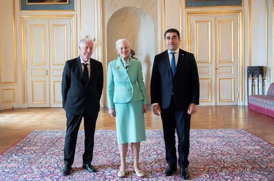 Georgian Parliament Speaker had an audience with Queen of Denmark