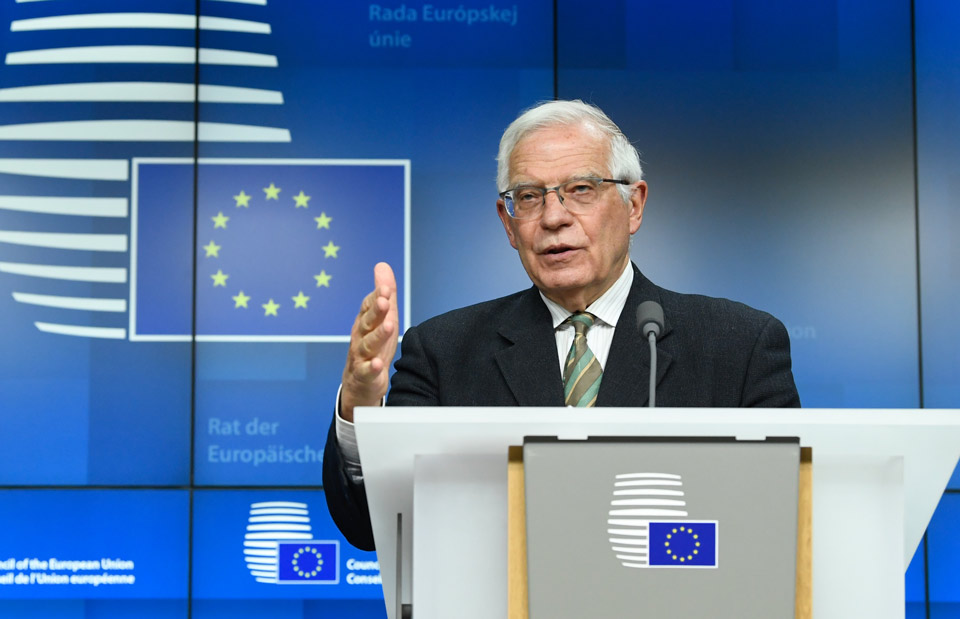Josep Borrell says EU Council should send signal on starting preparation for EU integration of Ukraine, Georgia and Moldova