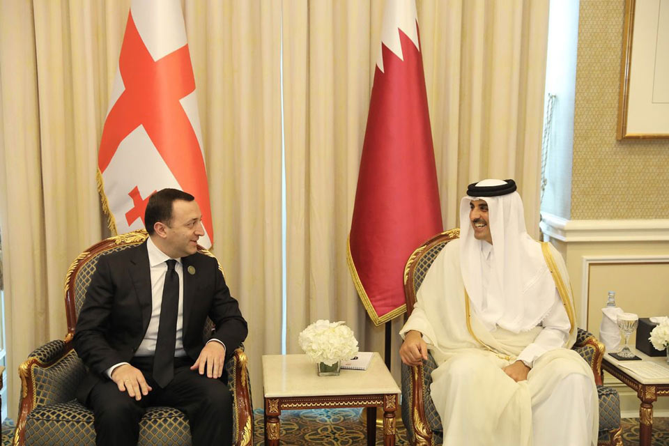 Georgian PM meets Amir of Qatar