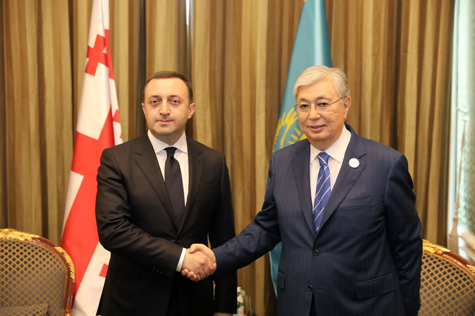 Ираклий Гарибашвили встретился с президентом Казахстана Касым-Жомартом Токаевым