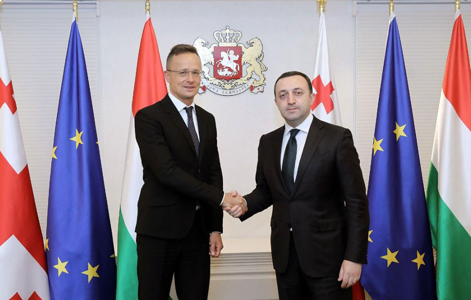 Ираклий Гарибашвили поблагодарил министра иностранных дел и торговли Венгрии за решительную поддержку европейской интеграции Грузии
