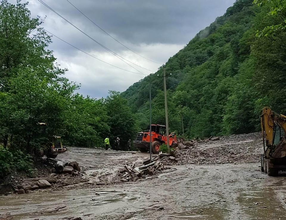 Heavy rainfall causes problems in Dusheti Municipality