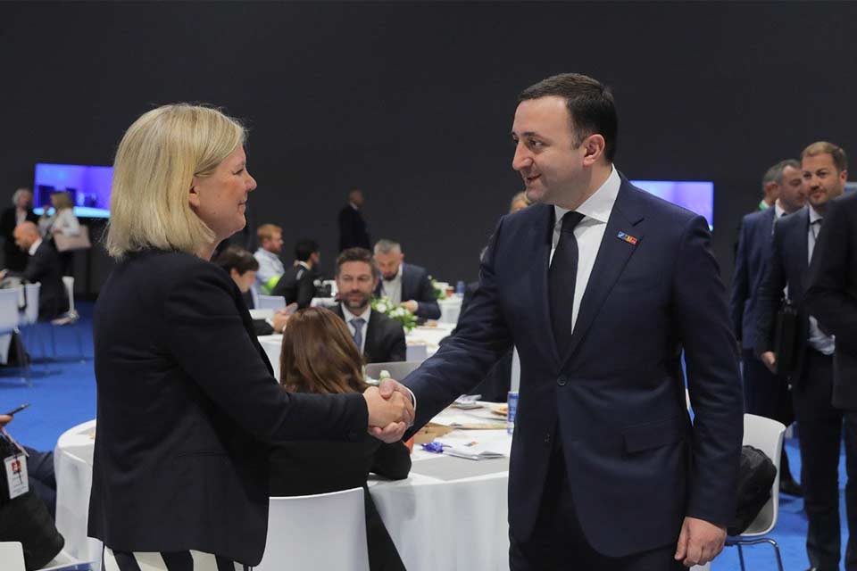 Ираклий Гарибашвили встретился с премьер-министром Швеции