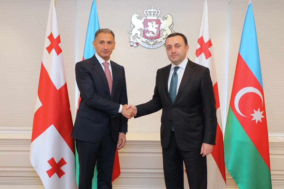 Иракли Ҕарибашвили Азербаиџьан атранспорт аминистр Рашид Набиев диҧылеит