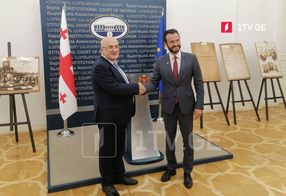 Մարդու իրավունքների եվրոպական դատարանի նախագահը հանդիպել է Վրաստանի սահմանադրական դատարանի նախագահի և դատավորների հետ