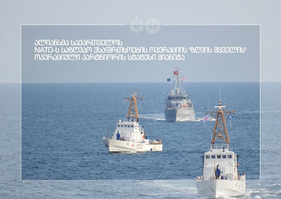 Альянс предоставил Грузии статус оперативного партнера операции НАТО по морской безопасности "Морской страж"