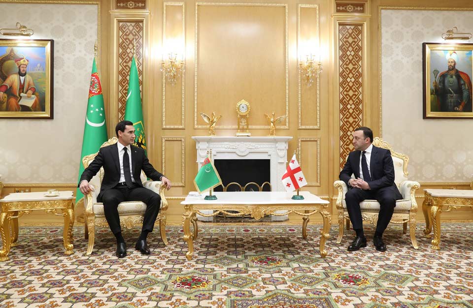 Премьер-министр Ираклий Гарибашвили встретился с президентом Туркменистана