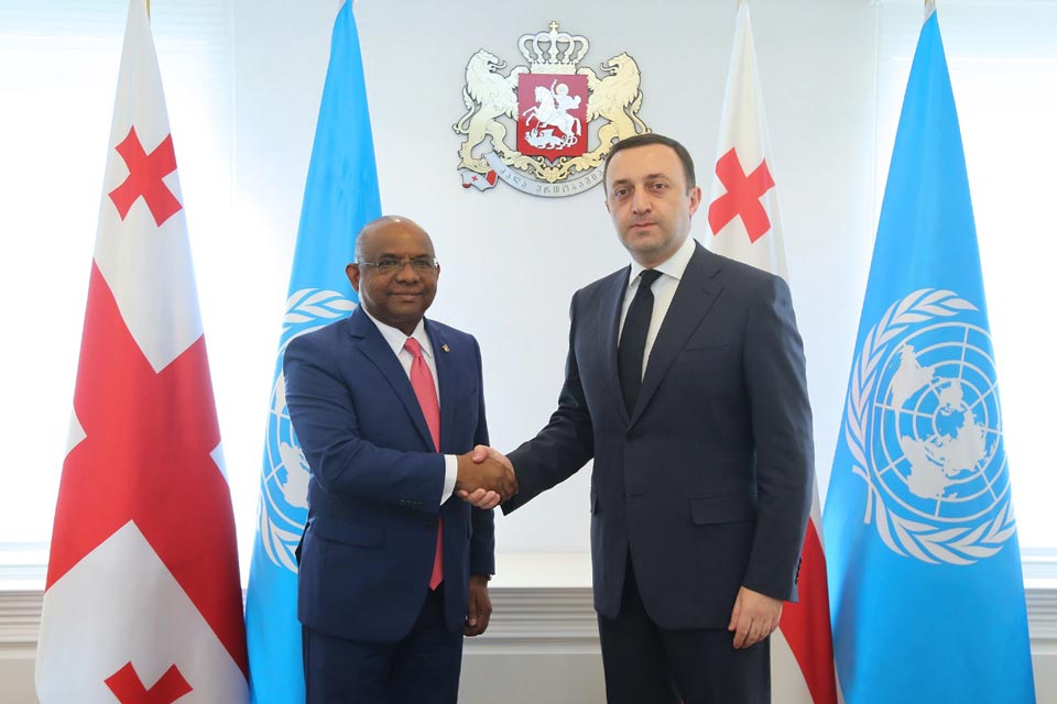 Georgian PM meets UNGA76 President