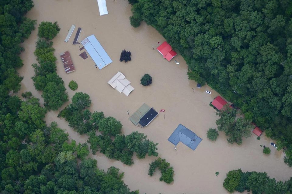 Число погибших в результате наводнения в штате Кентукки возросло до 28 человек