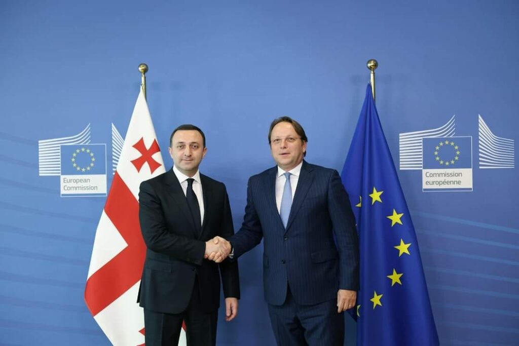 Georgian PM meets EU Commissioner Olivér Várhelyi