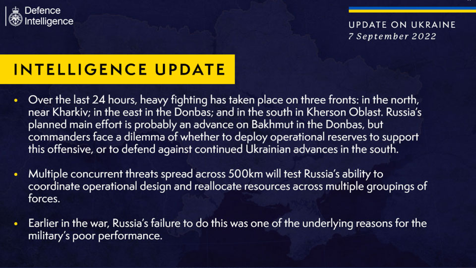 Британская разведка - Российское командование столкнулось с дилеммой: начать наступление на востоке Украины или обороняться на юге