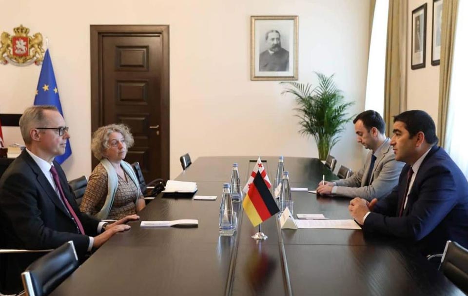 Шалва Папуашвили встретился с новоназначенным послом Германии