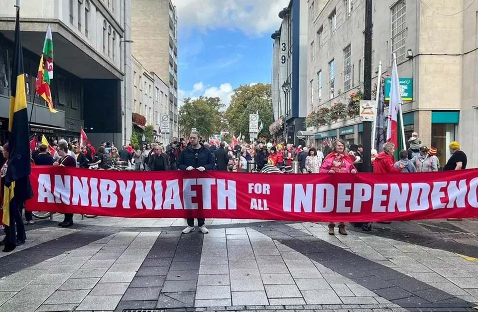 Kardiffdə Uelsin müstəqilliyi tələbi ilə aksiya keçirildi