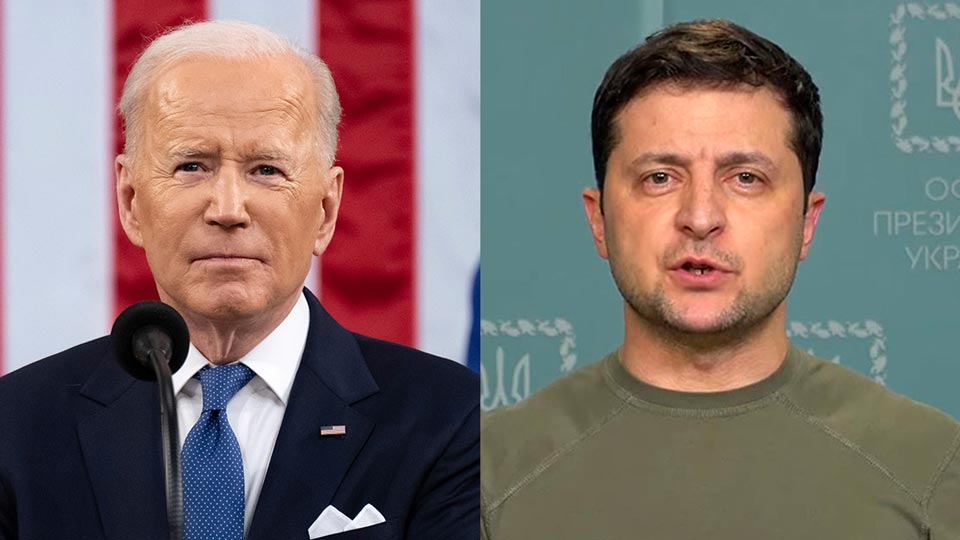 Ağ Ev - Volodimir Zelenski ilə söhbət zamanı Co Bayden Ukraynaya qabaqcıl hava hücumundan müdafiə sistemləri tədarük edəcəyinə söz verib