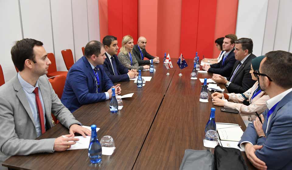 Шалва Папуашвили встретился с председателем Палаты представителей парламента Австралии