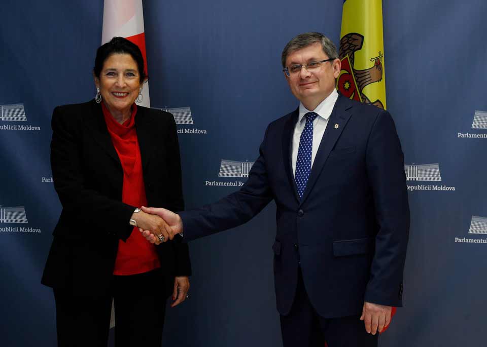 Саломе Зурабишвили встретилась с председателем парламента Молдовы