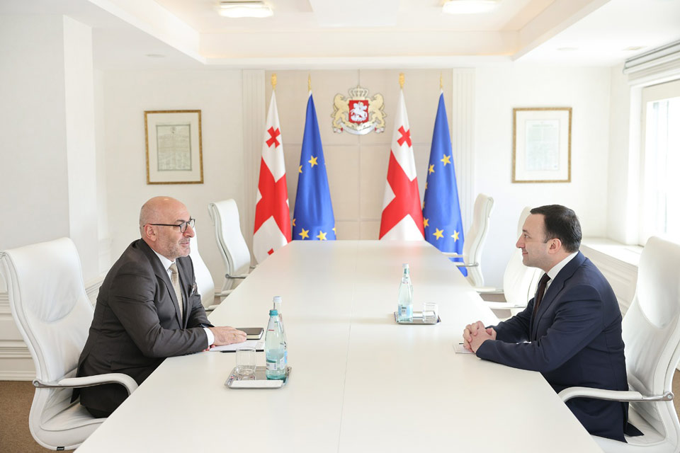 Ираклий Гарибашвили встретился с новоназначенным послом Грузии во Франции Гочей Джавахишвили