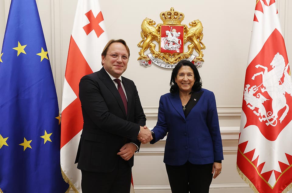 Georgian President meets EU Commissioner