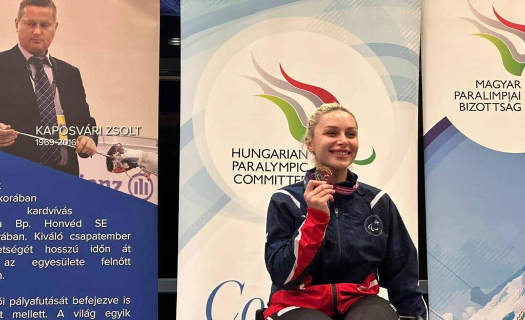 Фехтовальщица-колясочница Нина Тибилашвили завоевала золотую медаль на ЧМ в Венгрии