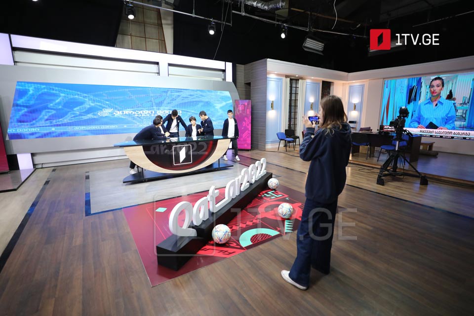 GPB First Channel hosts pupils in connection with World Television Day