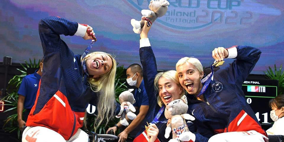 Женская сборная Грузии по фехтованию на колясках выиграла чемпионат Европы
