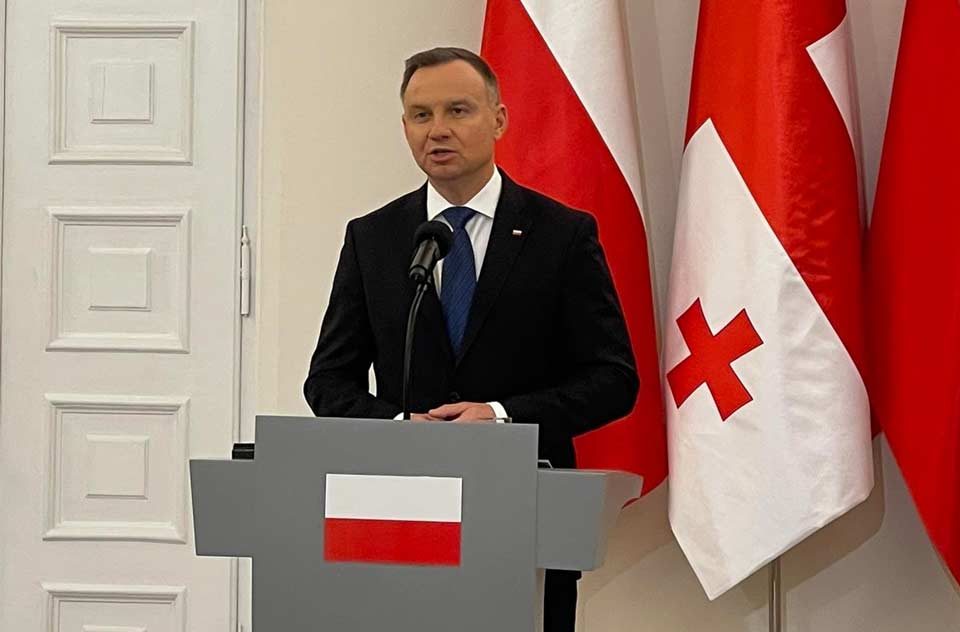 Polish President reiterates support for Georgia's Euro Atlantic aspirations