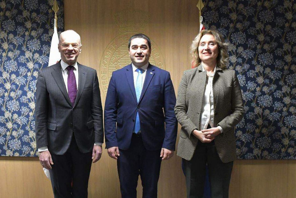Шалва Папуашвили встретился с председателями Палаты представителей и Сената Королевства Нидерландов