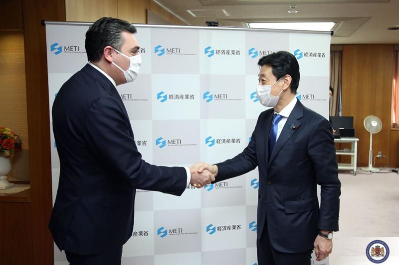 Georgian FM meets Japanese Economy Minister