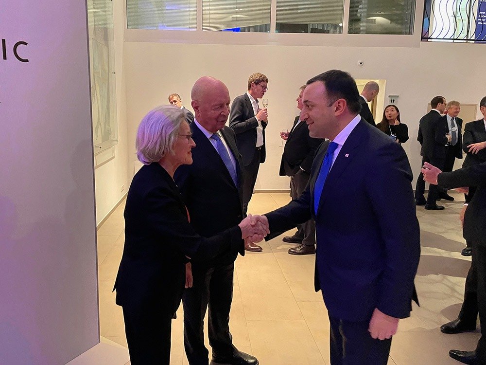 İrakli Ğaribaşvili Davos Dünya İqtisadi Forumunun təsisçisi tərəfindən təşkil olunan ənənəvi qəbulda iştirak etdi