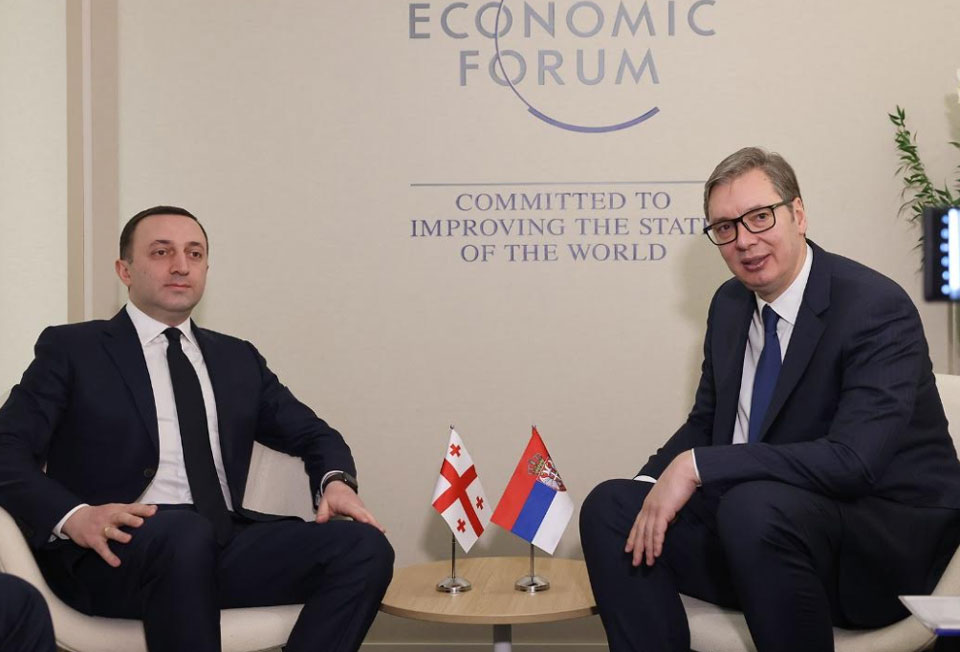 Georgian PM meets President of Serbia