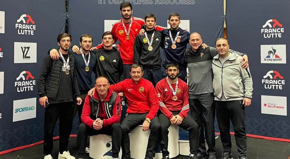 Georgian wrestlers claim six medals at Henri Deglane Grand Prix in Nice
