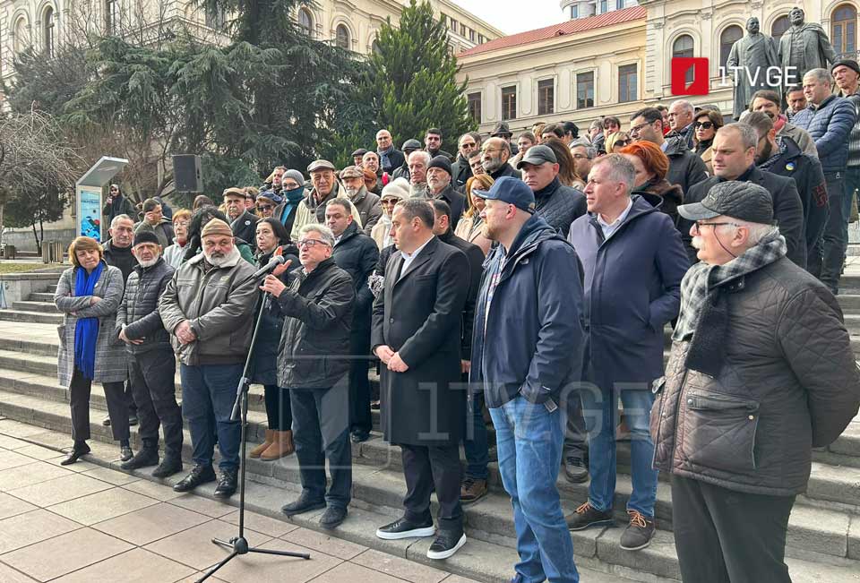 Müxalifət partiyalarının və müxtəlif sahələrin nümayəndələri əhalini fevralın 24-də Rustaveli prospektində aksiyaya çıxmağa çağırıblar