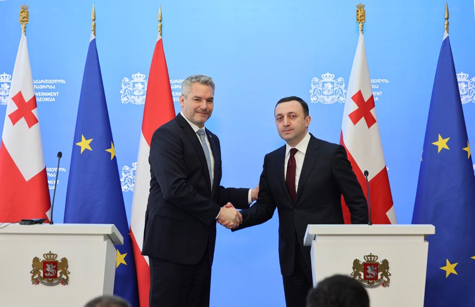 Chancellor Nehammer vows Austria supports Georgia's European integration