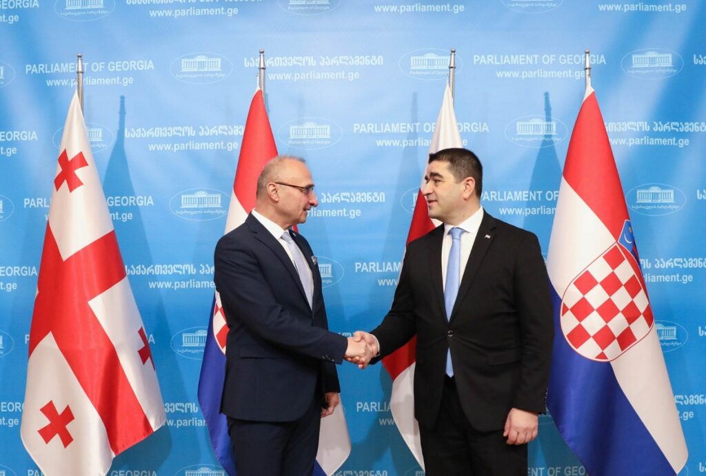 Speaker Papuashvili meets Croatia’s FM