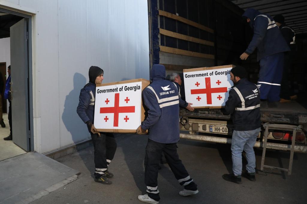 Georgian gov't dispatches humanitarian aid to Turkey