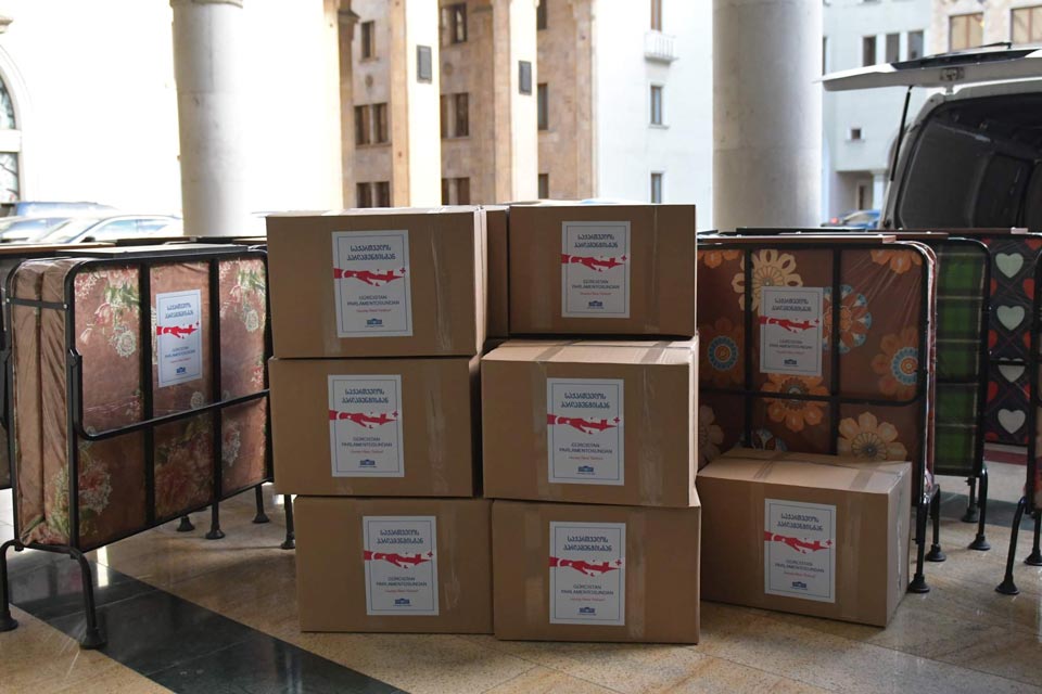 Վրաստանի խորհրդարանը հերթական մարդասիրական բեռն է ուղարկում՝ օգնելու Թուրքիայում երկրաշարժից տուժածներին